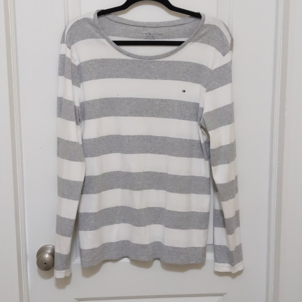 Tommy Hilfiger Long sleeve striped shirt Grey